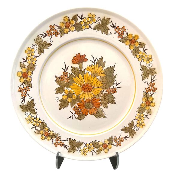 Vintage Mikasa 1970's Provencal Salem Round Platter # C2302 Floral Pattern Japan - Picture 2 of 4
